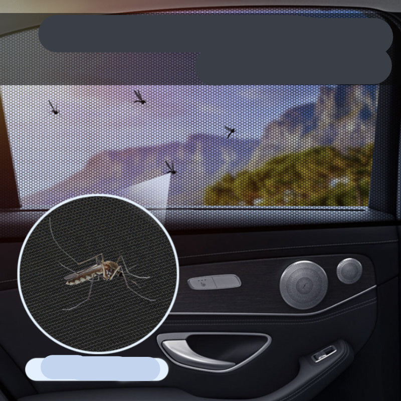 Car Side Window Screen - UV Protector & Anti-Mosquito Mesh Shade