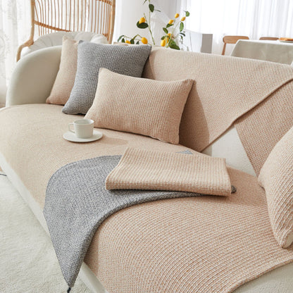 Cotton Linen Non-Slip Sofa Cover – All-Season Japanese Style