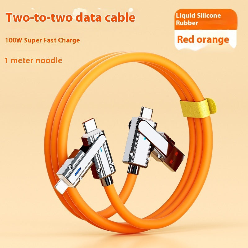 Mech Four-in-one Fast Charge Data Cable