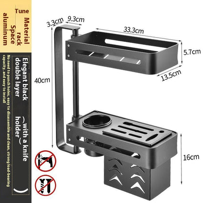 Ondaum Kitchen Punch-free Multi-functional Storage Rack