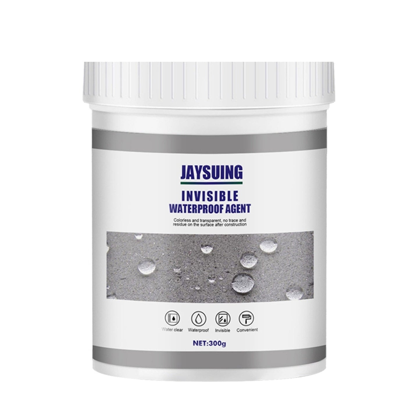 Jaysuing Invisible Waterproof Agent container with label on a white background