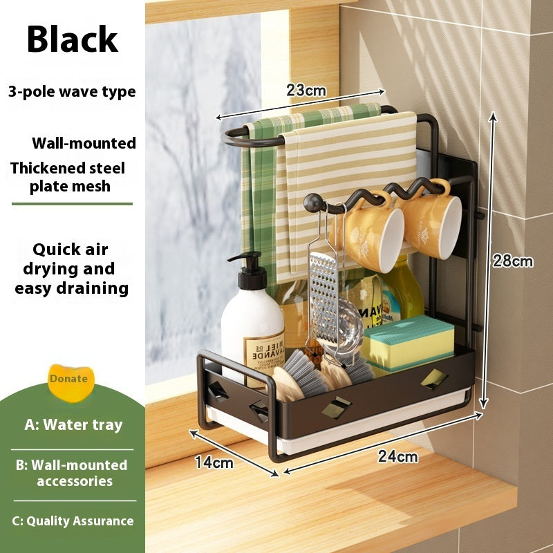 Rag Kitchen Supplies Chopsticks Draining Basket Storage Rack